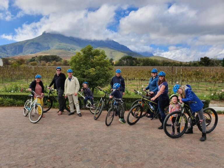 Stellenbosch: Historical Bike Tour & Wine Tasting