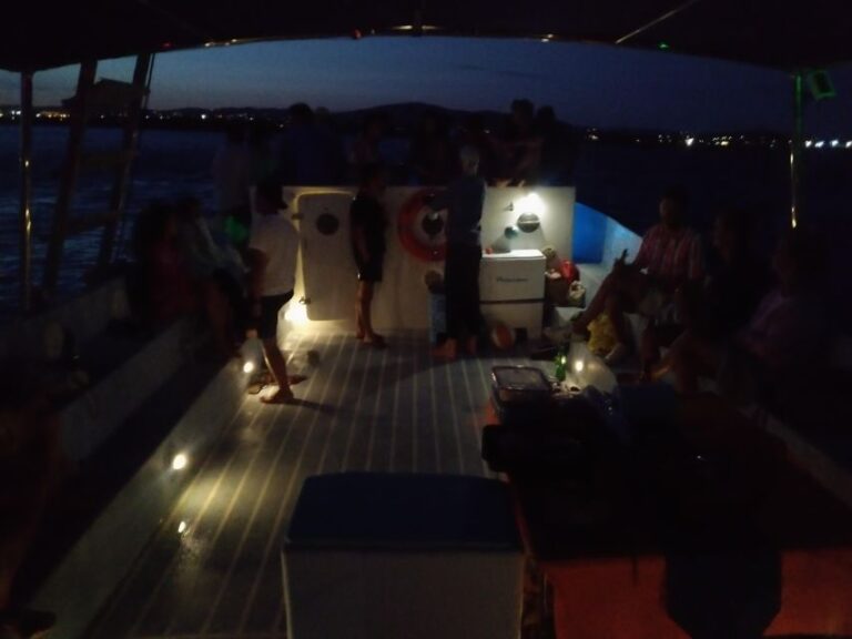 Sunset on a Classic Boat in Ria Formosa Olhão, Drinks&Music.