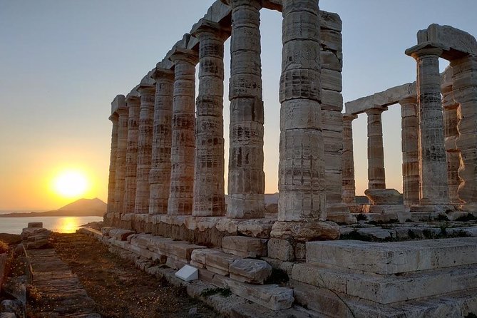 Sunset Sounio Temple Poseidon by Athenia Riviera Private Tour 4H
