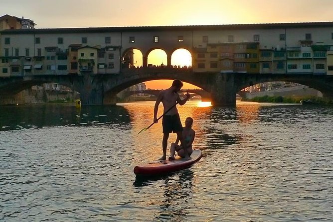 SUP at Ponte Vecchio With a Floating Drink – Florence Paddleboarding
