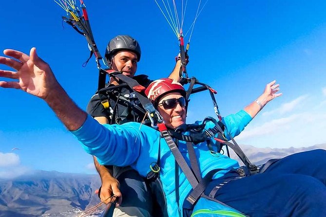 Tandem Paragliding Flight Above Tenerife