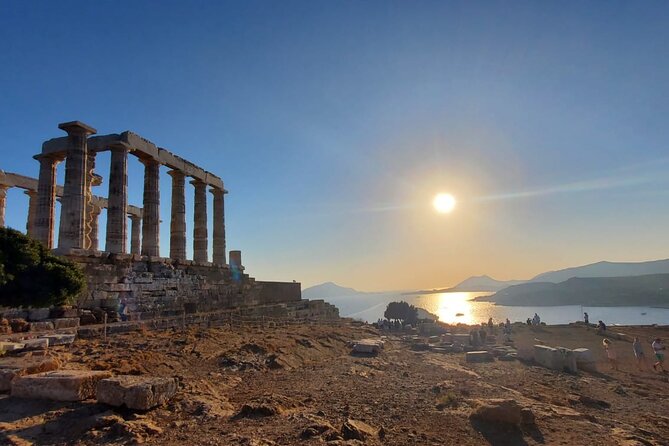 1 temple of poseidon and cape sounion sunset tour with audio guide Temple of Poseidon and Cape Sounion Sunset Tour With Audio Guide