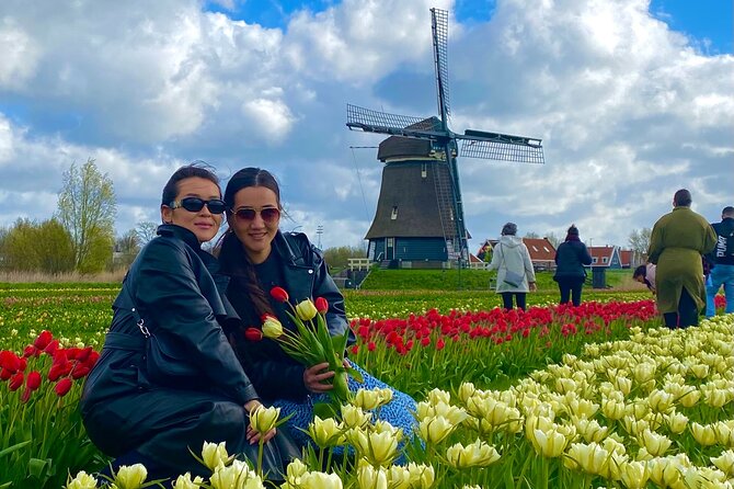 Tulip Field With a Dutch Windmill Tour From Amsterdam