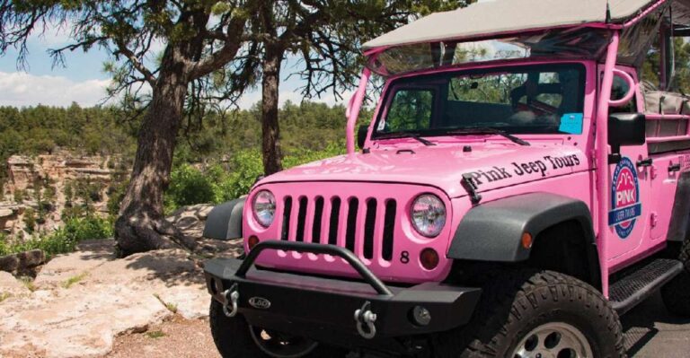Tusayan: Grand Canyon Desert View & South Rim Pink Jeep Tour