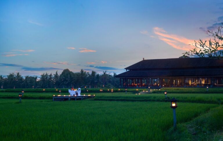 Ubud: Romantic Dinner Among the Rice Fields