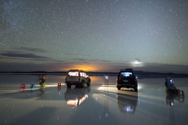 Uyuni: Night of Stars Sunrise in the Uyuni Salt Flats