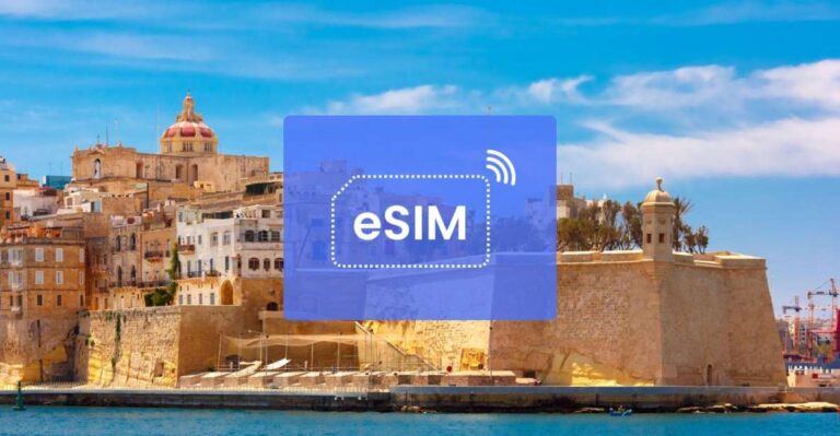 Valletta: Malta/ Europe Esim Roaming Mobile Data Plan