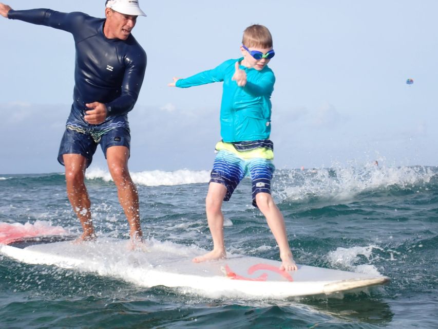 1 waikiki 2 hour private or group surfing lesson for kids Waikiki: 2-Hour Private or Group Surfing Lesson for Kids