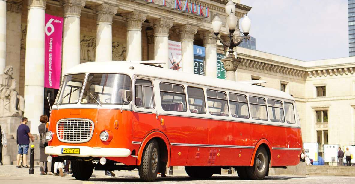 Warsaw: Highlights Guided Retro Bus Tour - Tour Details