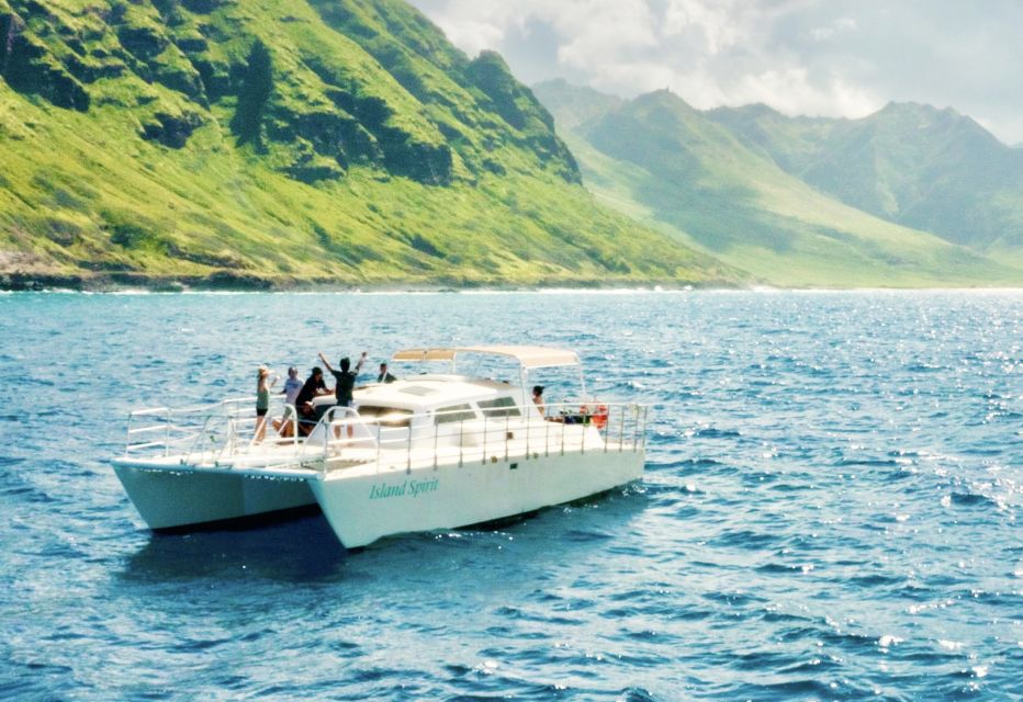 1 west oahu dolphin watching and snorkeling catamaran cruise West O'ahu: Dolphin Watching and Snorkeling Catamaran Cruise