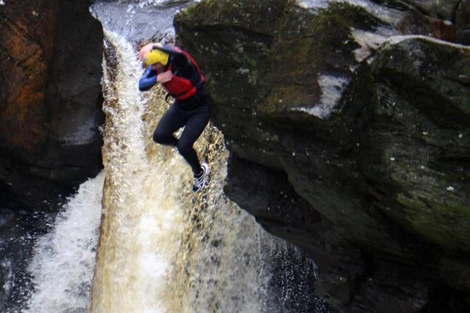 White Water Rafting on the River Tay and Canyoning From Aberfeldy