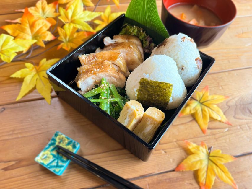 1 world famous dish teriyaki chicken bento with onigiri World-Famous Dish Teriyaki Chicken Bento With Onigiri