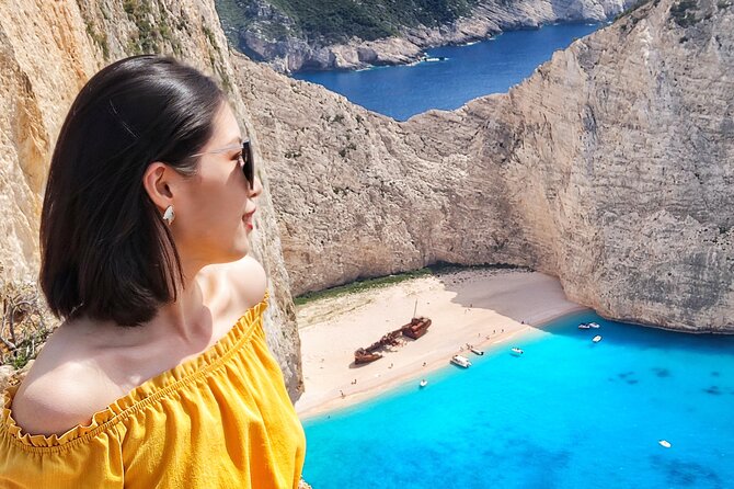 Zakynthos Private Tour to Navagio Shipwreck by Land and Sea