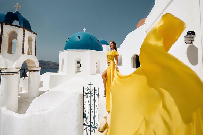 1-Hour Private Santorini Flying Dress Photoshoot - Pricing and Reviews