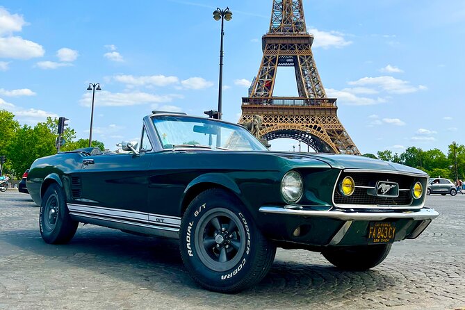 2 Hour Private Tour of Paris in a 67 Mustang Convertible - Mustang Convertible Experience