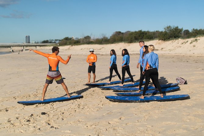 2 Hour Surf Lesson at the Spit, Main Beach ( 13 Years and Up) - Inclusions