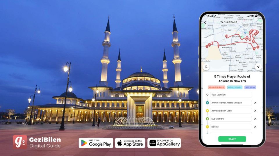 Ankara: 5 Times Prayer Route of Ankara In New Era - Noon Prayer at Kocatepe Mosque