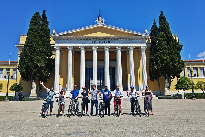 Athens City Scenic Bike Tour With Coffee Break and Guide - Ancient Monuments and Landmarks