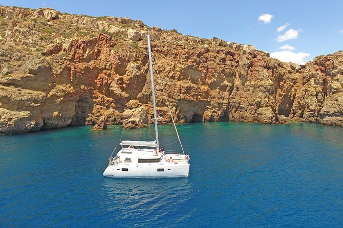 Athens Private Luxury Catamaran Cruise With Traditional Greek Meal and BBQ