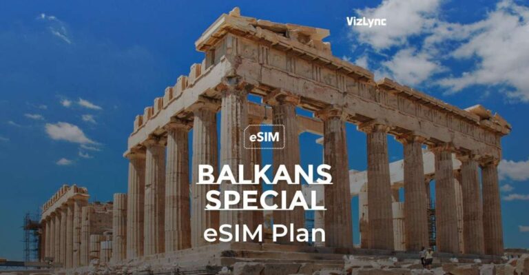 Balkans Region Travel Esim High Speed Mobile Data Plan