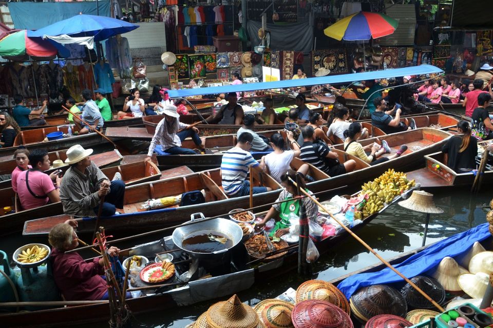 Bangkok: Railway & Floating Market Tour With Paddleboat Ride - Highlights of the Market Tour