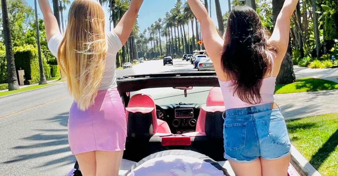 Beverly Hills Private Tour on an Open Pink Jeep - Tour Details