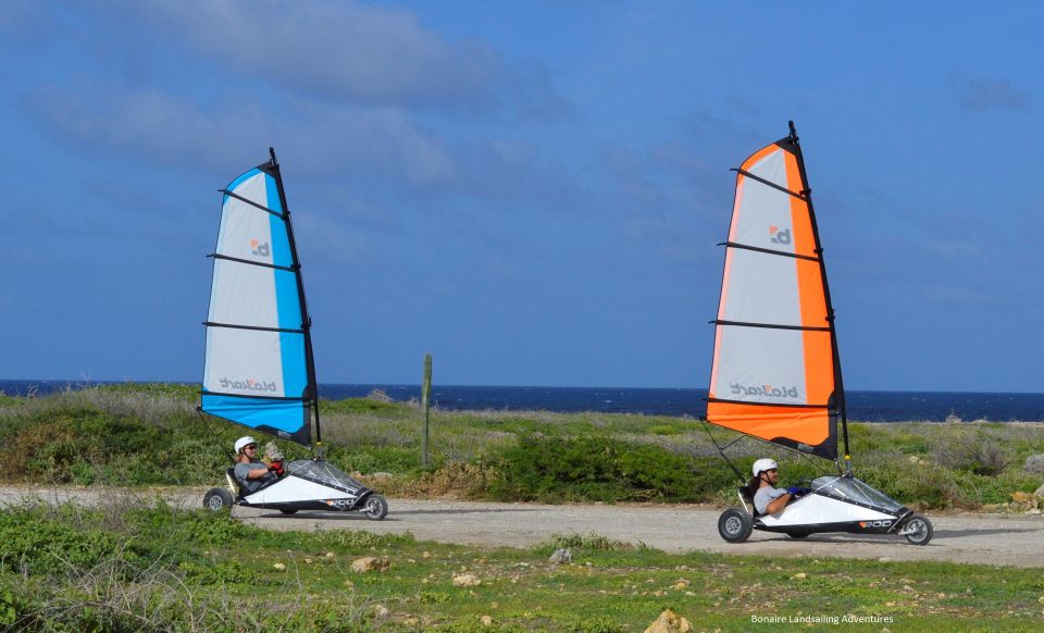 Blokart Landsailing on the Shores of the Caribbean Bonaire - Family-Friendly Eco Activity