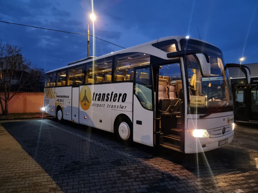 Bucharest Airport: Bus Transfer To/From Vaslui OMV - Onboard Amenities