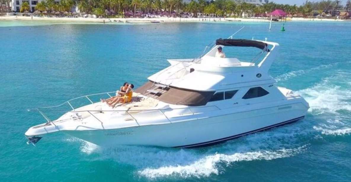 Cancun: Private Luxury 46-Feet Flybridge Yacht Cruise - Experience Highlights