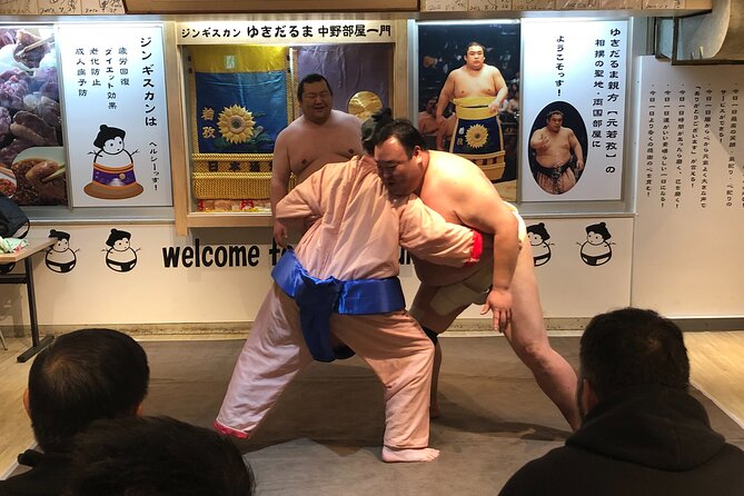 Challenge Sumo Wrestlers and Enjoy Meal - Logistics and End Point