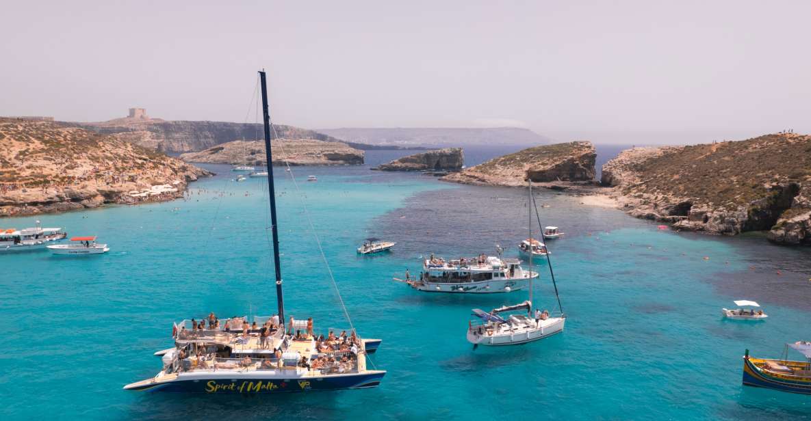 Comino: Blue Lagoon Catamaran Cruise With Lunch and Open Bar - Experience Highlights