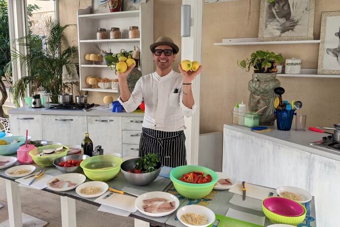 Cooking Class With Seaview & Taorminas Market With Chef Mimmo - Tour Description
