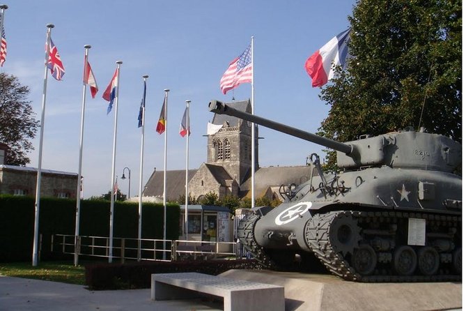 D-Day Private Tour Omaha Utah Beach From Caen With Audio Guide - Booking and Pickup Details