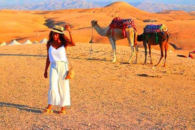 Desert Agafay, Atlas Mountains and Camel Ride Day Trip From Marrakech - Transportation and Guide Details