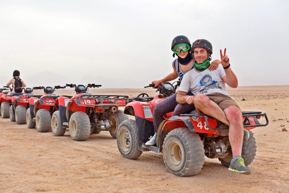 From Makadi: Morning ATV and Orange Island SpeedBoat Trip - ATV and Bedouin Village Experience