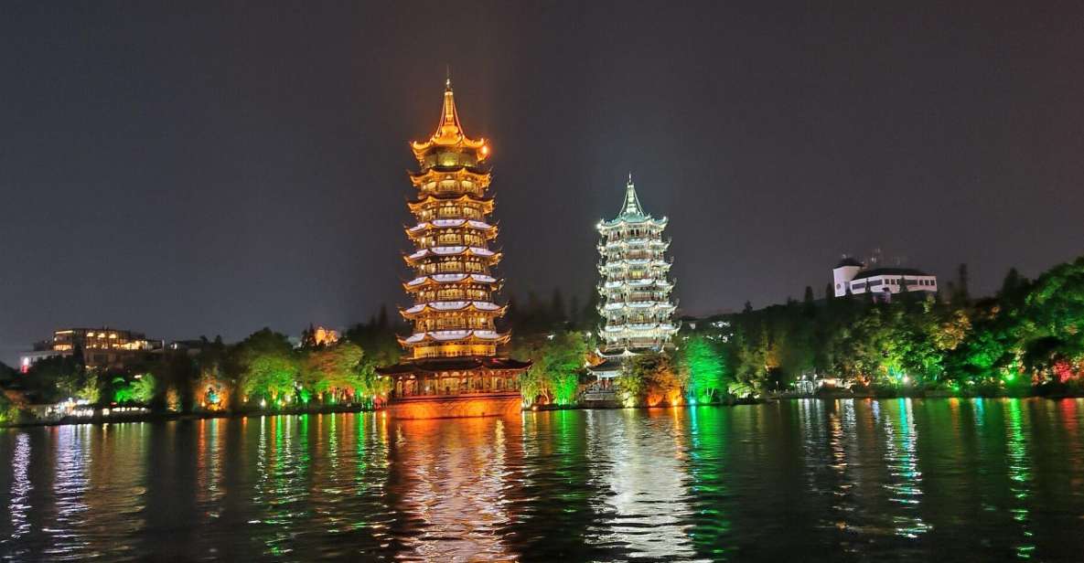 Guilin: Four Lakes Night Cruise With Round-Trip Transfer - Experience Itinerary