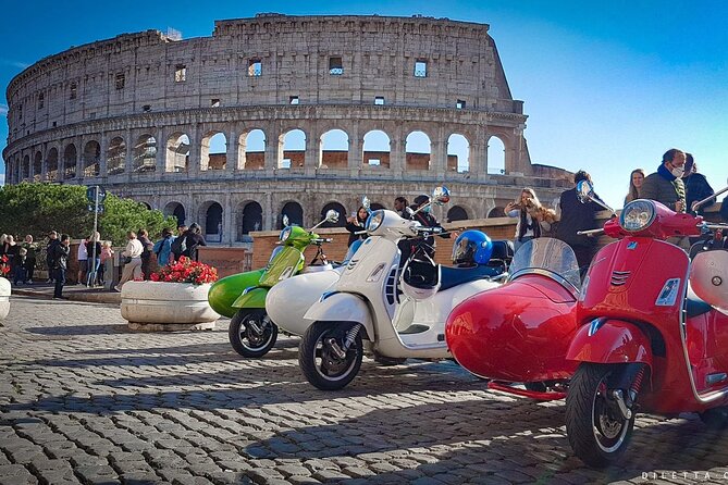 Highlights of Rome Vespa Sidecar Tour in the Afternoon With Gourmet Gelato Stop - Meeting Point Details