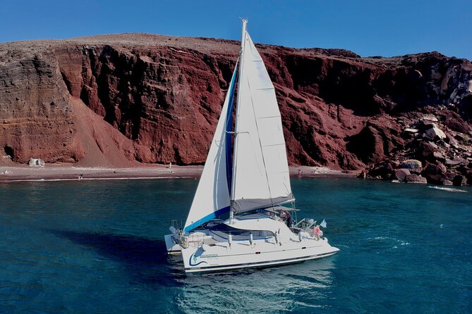 Infinity Blue Semi Private Sunset Cruise With Meal in Santorini - Pickup Points and Logistics