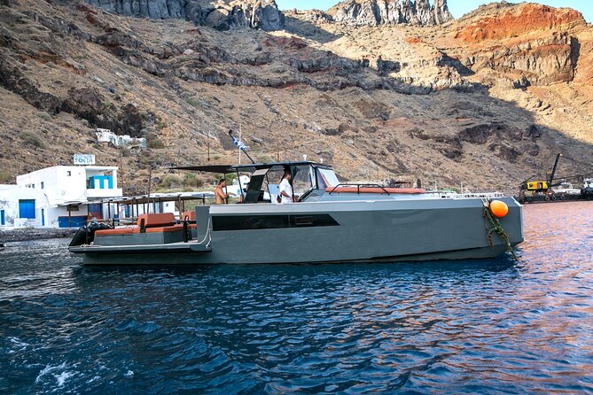 Luxury Private Power Catamaran Tour in Santorini - Accessibility Details