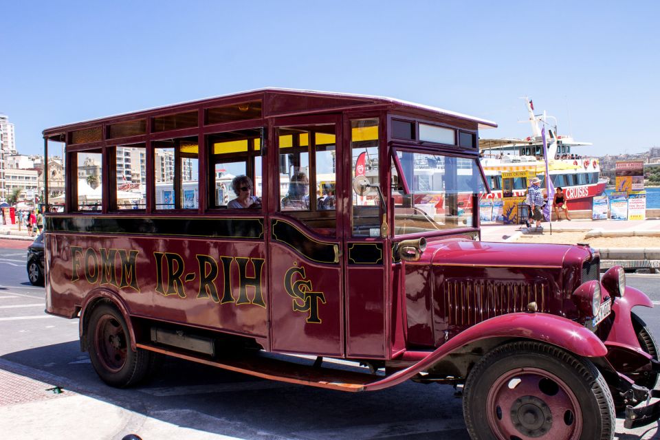 Malta: Vintage Bus Ride Through the Three Cities - Booking Information