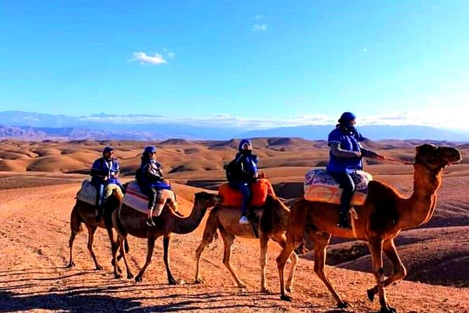 Marical Dinner and Camel Ride at Sunset in Desert of Marrakech - Desert Landscape Exploration