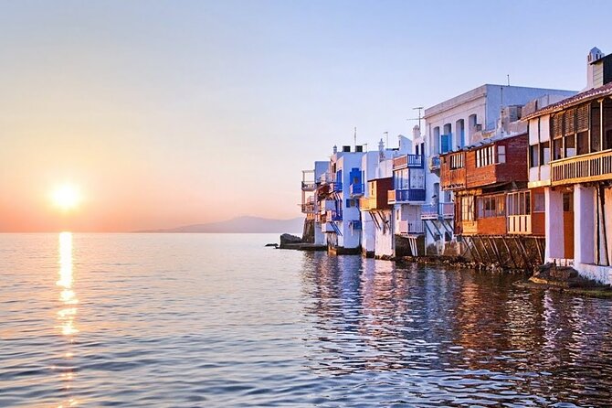 Mykonos: Swim at Rhenia & Watch the Sunset at Little Venice - Sunset Views at Little Venice