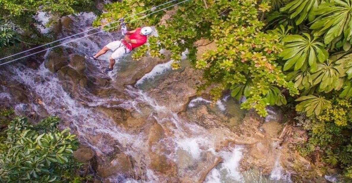 Ocho Rio: Dunns River Falls, Rafting, Horses & Ziplines Tour - Activities Offered