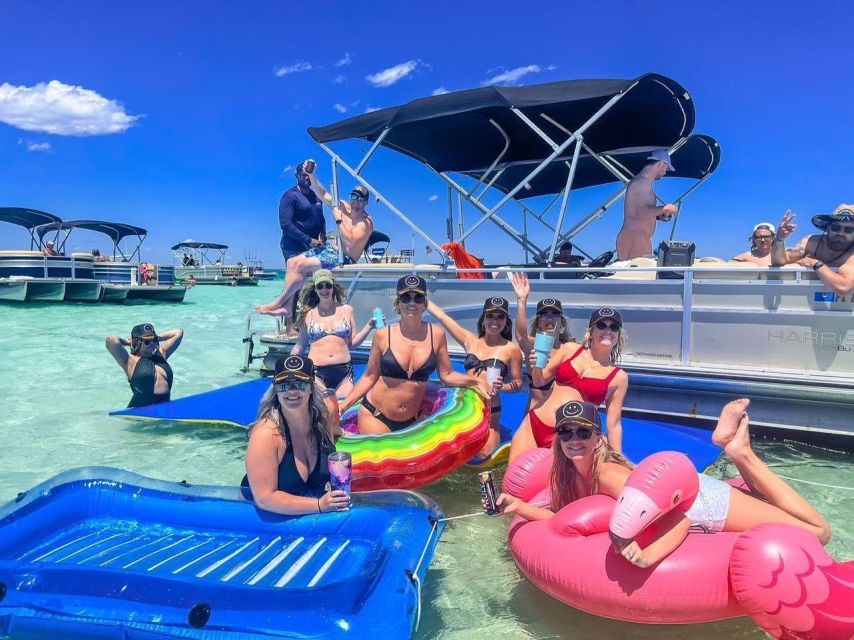 Party Pontoon Boat W/ Captain, Private up to 12ppl - Activity Highlights