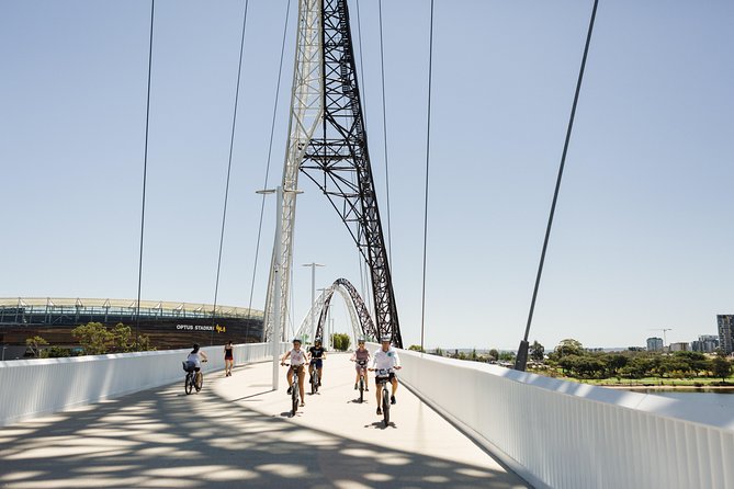Perth's Foreshores by Bike - Bushland, History & City Vistas - Cycling Matagarup Bridge to Perth