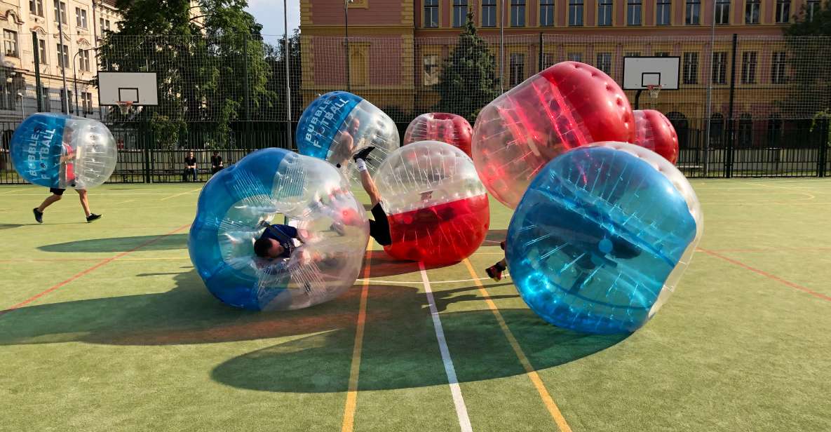 Prague: Bubbles Football in City Centre of Prague - Experience