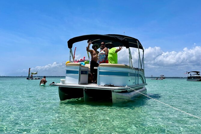 Private Crab Island Pontoon Charter With Inflatables - Inclusions