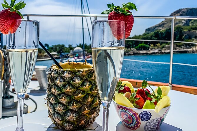 Rhodes Day Cruise (With Lunch, Snacks & Unlimited Drinks) 6Hours - Dining Experience on Board