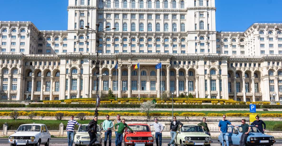 Romanian Vintage Car Driving Tour of Bucharest - 90min - Key Points