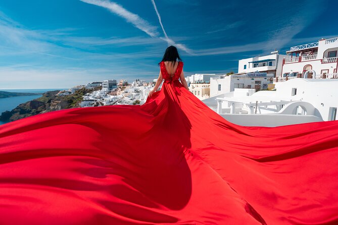 Santorini Flying Dress Photo - Inclusions Provided